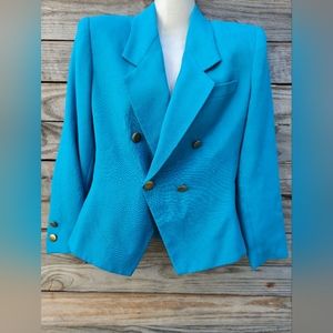 Turquoise Kasper A.S.L Blazer